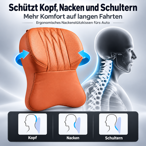 FahrKomfort™ – Ergonomisches Nackenkissen fürs Auto