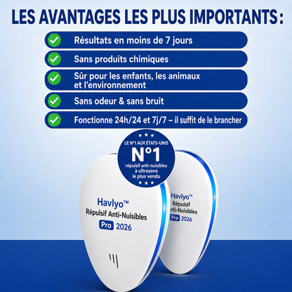 Havlyo™ Répulsif Anti-Nuisibles Pro